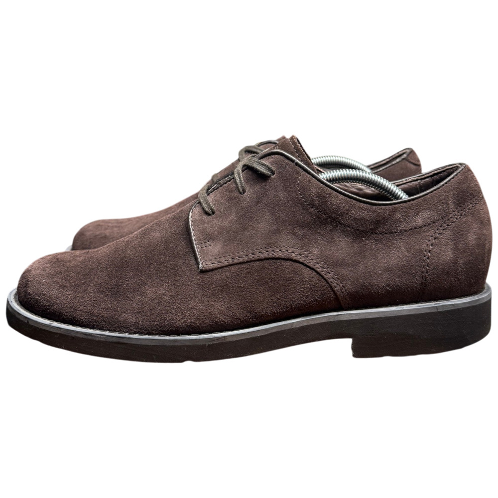 ROCKPORT Men's 11.5M Dark Brown Suede Derby Casual Leather Shoes Comfort
